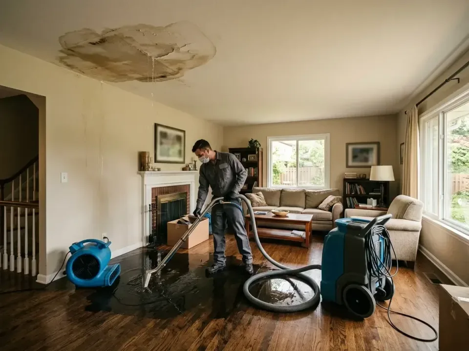 attic-pipe-burst-ceiling-drip-008 — frequently asked questions, Water Damage Restoration & Carpet Care in Houston, MS